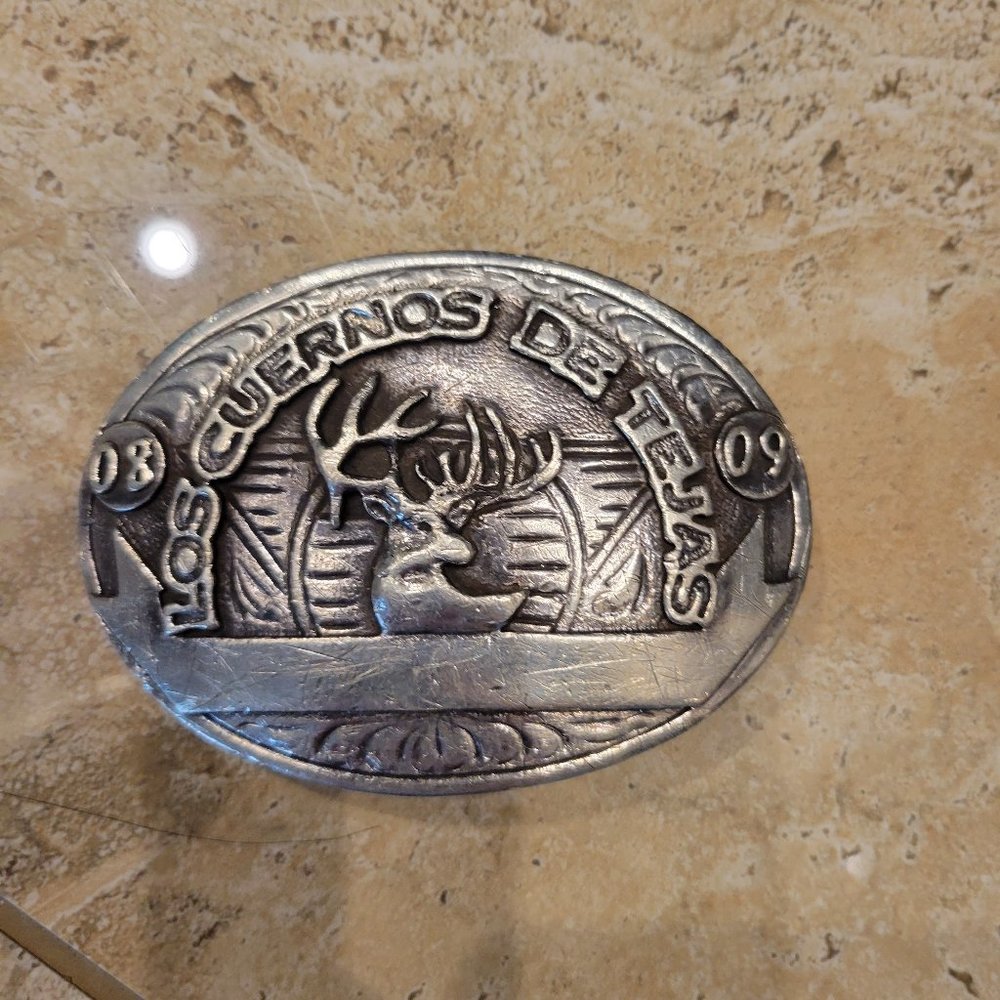 Vintage real silver belt buckle